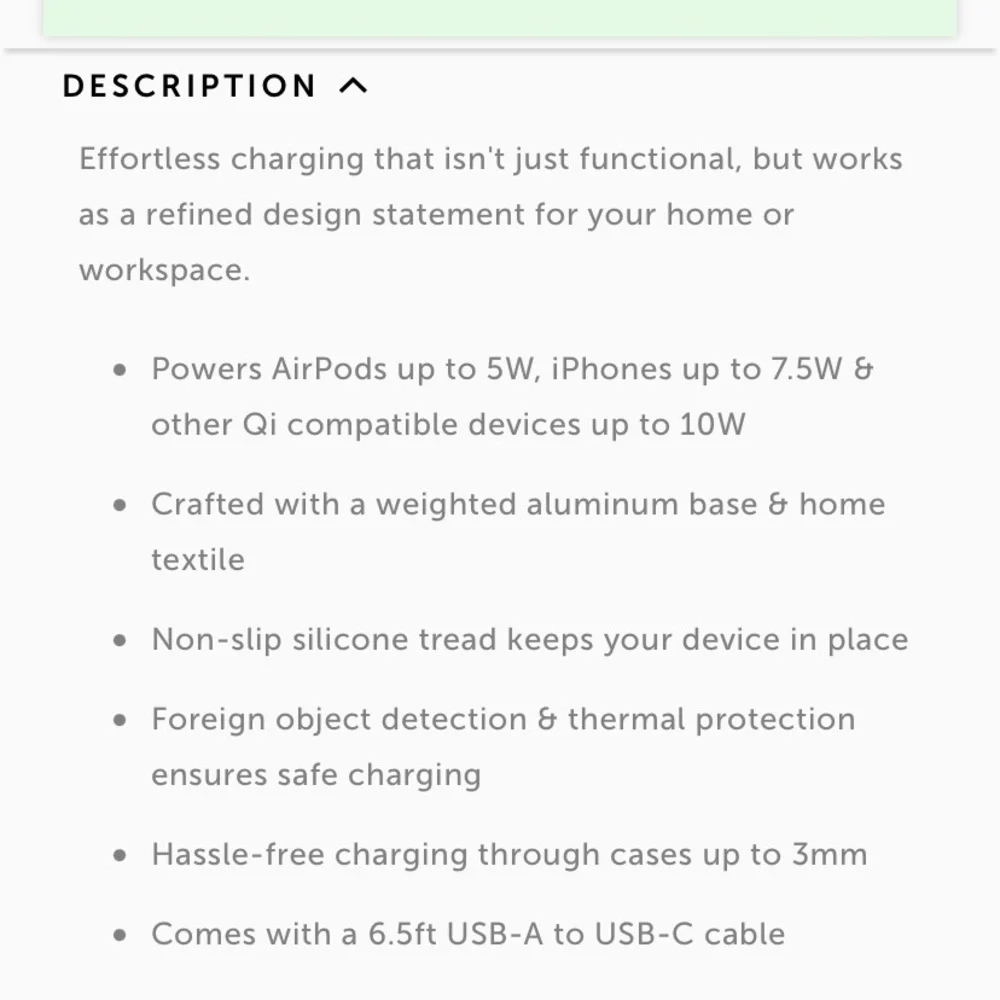 Native Union Rose Drop Wireless iPhone Charger